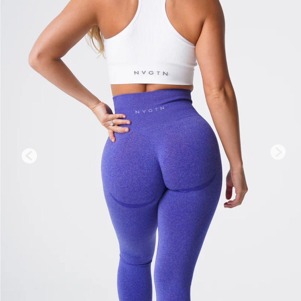Electric blue contour seamless nvgtn leggings - Picture 2 of 6